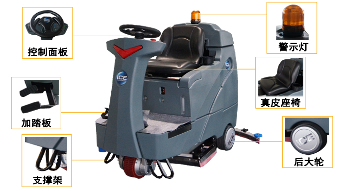 驾驶式洗地车，RS32驾驶式洗地车(图3)