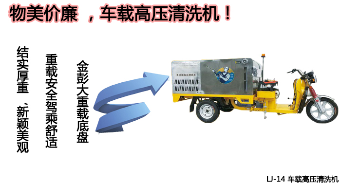 商场专用车载高压清洗机,马路保洁车载高压清洗机(图2)